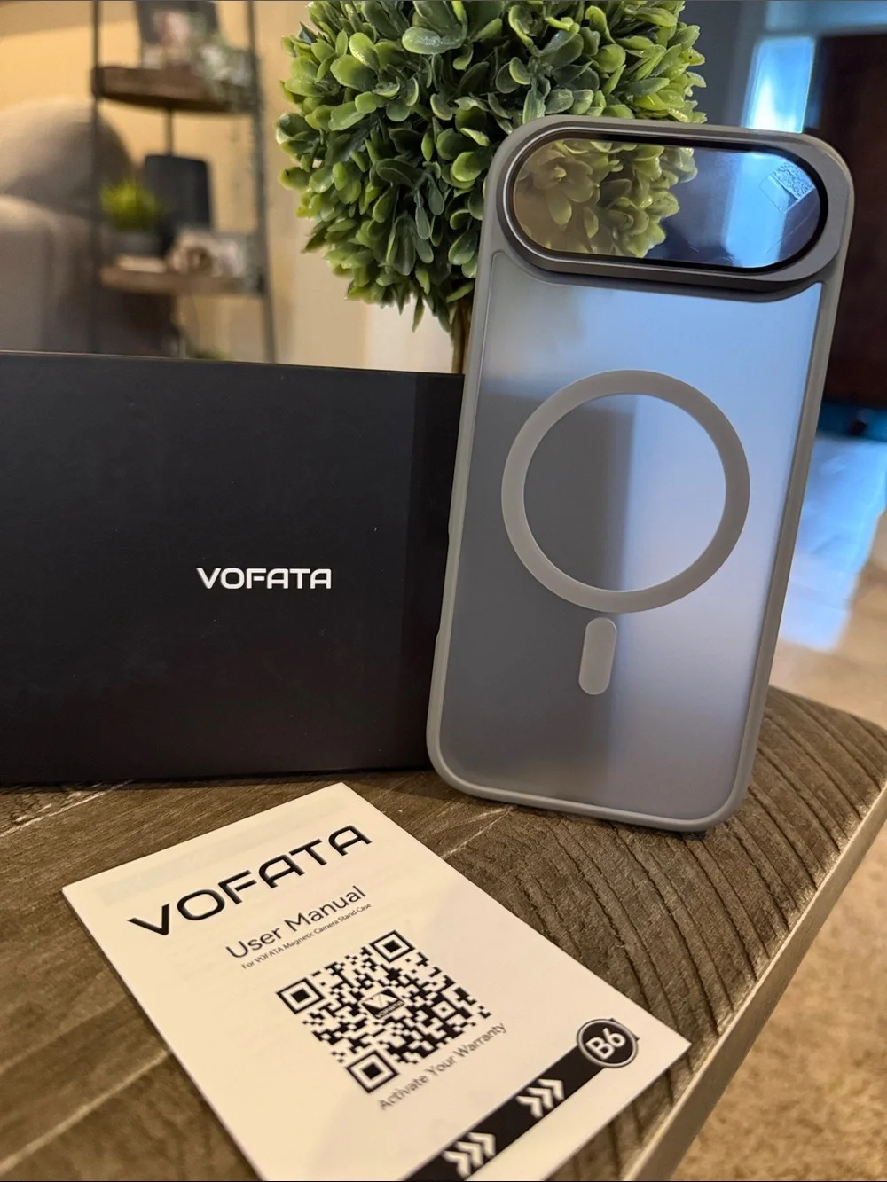 VOFATA MagSafe-Compatible Frosted Gray for Air iPhone Case - New!